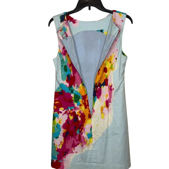 Plenty Dresses by Tracy Reese Watercolor Floral Sleeveless Shift Dress Size 4 - Picture 3 of 10